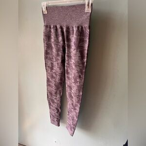 Gymshark lavender camo work out pants
